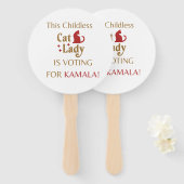 Éventail Voter Kamala Sign/Fan (Devant et derrière)