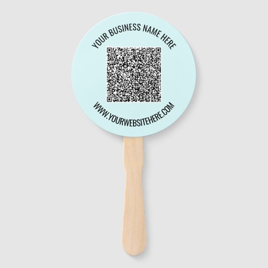 Éventail Votre code QR et votre ventilateur à main personna (Dos)