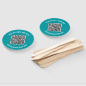 Éventail Votre code QR Texte Promotionnel Modèle de ventila (Non-assemblé)