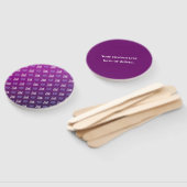 Éventail Votre logo | 2 Images téléchargées ou logos profes (Non-assemblé)