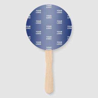 Éventail Votre logo Simple Répétition Logo Marine Blue Grad