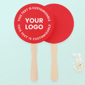 Éventail Votre logo/toute image téléchargée et tout texte c