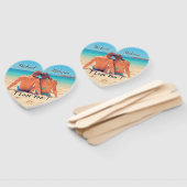 Éventail Votre Mariage Photo Fans Main Nom personnalisé Tex (Non-assemblé)