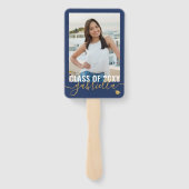 Éventail Votre Monogramme photo Nom Classe de graduation de (Dos)