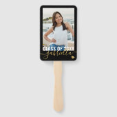 Éventail Votre Monogramme photo Nom Classe de graduation de (Dos)