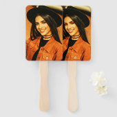 Éventail Votre propre événement de fête d'obtention de deux (Devant et derrière)