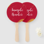 Éventail Votre texte | Promotionnels Ventilateur À Main Mod (Devant et derrière)