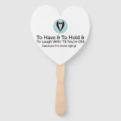 Éventail Vows Mariage au miel amusant (Devant)