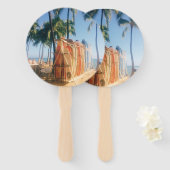 Éventail Waikiki Beach Surfboards (Devant et derrière)