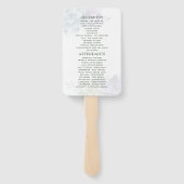 Éventail Watercolor Desert Cactus Programme de Mariage Succ (Dos)