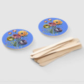 Éventail watercolor flowers (Non-assemblé)