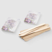 Éventail Watercolor Lavender Peony Wedding Programme (Non-assemblé)