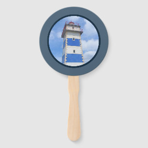Éventail Watercolor lighthouse