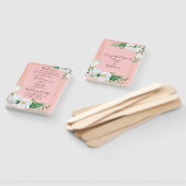 Éventail Watercolor Magnolia Blush Wedding Programme (Non-assemblé)