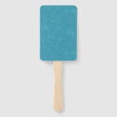 Éventail Watercolor Tropical Mariage Ceremony Turquoise ID5 (Dos)