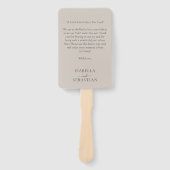 Éventail Wedding Beige Love Fun Quote (Devant)