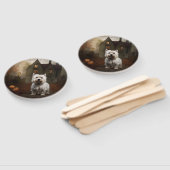 Éventail West Highland White Terrier Halloween effrayant (Non-assemblé)