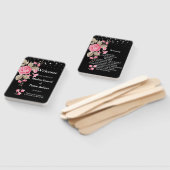 Éventail Whimsical String Lights Black Wedding Programme (Non-assemblé)