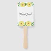 Éventail Whimsical Sweet Baby shower d'abeilles (Dos)