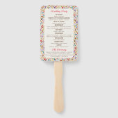 Éventail Wild Rose Woods Exotic Flower Garden Mariage (Dos)