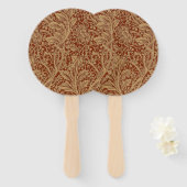 Éventail William Morris Arcadia Floral Garden Flower Classi (Devant et derrière)