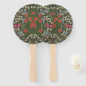 Éventail William Morris Blackthorn Garden Flower Classic (Devant et derrière)