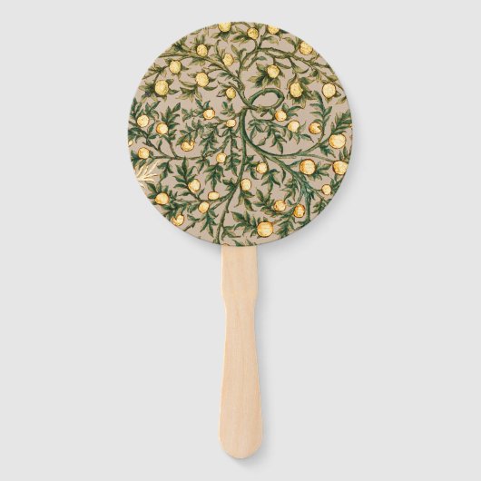 Éventail William Morris Floral Fruit Jardin Fleur Classique (Devant)