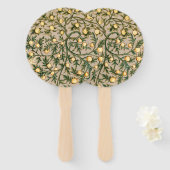 Éventail William Morris Fruit Floral Jardin Fleur Classique (Devant et derrière)