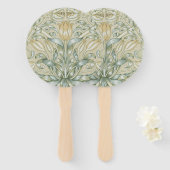 Éventail William Morris Lily et de la grenade classique (Devant et derrière)