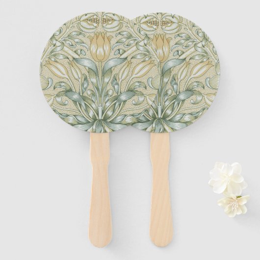 Éventail William Morris Lily et de la grenade classique (Devant et derrière)