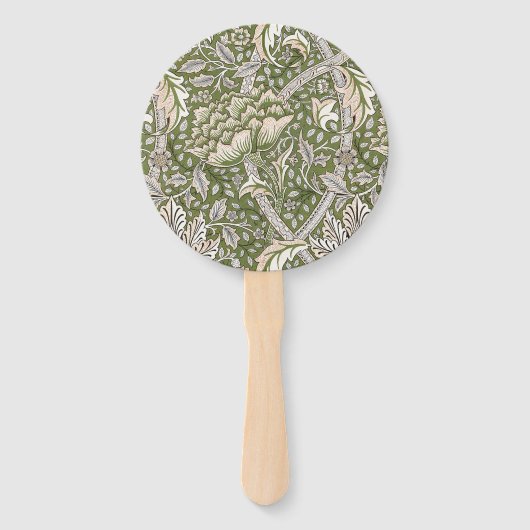 Éventail William Morris Windrush fleurs florales classique (Devant)