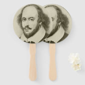 Éventail William Shakespeare le fan du Bard (Devant et derrière)
