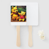 Éventail Winnie l'Ooh 6. (Devant et derrière)