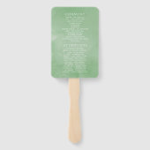 Éventail Wintertide Woodland Programme de mariage de Noël (Dos)