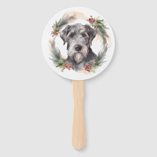 Éventail Wolfhound Festive Wreath (Dos)