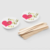 Éventail Y'a de l'amour dans l'air ! | Saint Valentin (Non-assemblé)