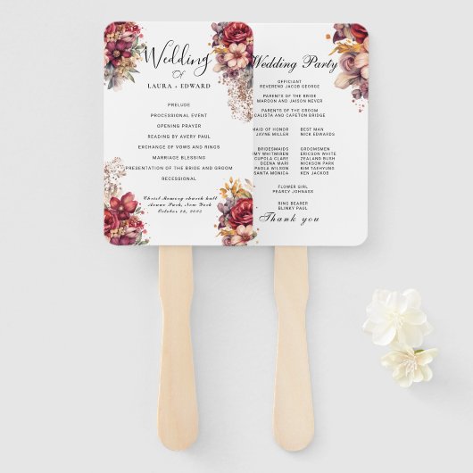 Éventail Yellow sunflower floral vibrant spring bouquet (Devant et derrière)