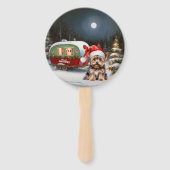 Éventail Yorkshire Terrier Caravan Christmas Adventure (Dos)