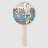 Éventail You & Me. Photo Collage de souvenirs. Panneau de b (Devant)