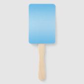 Éventail Your Logo & Modern Simple Ombre | Light Blue (Dos)