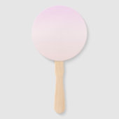 Éventail Your Logo & Text | Pink & Peach Ombre (Dos)