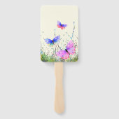 Éventails à main avec papillons (Dos)