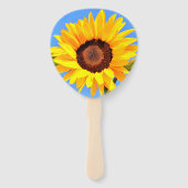 Éventails à main avec tournesols jaunes (Dos)