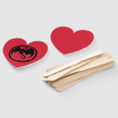 Éventails à main Cœur rouge du Dragon noir (Non-assemblé)