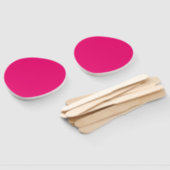 Éventails à main en forme de pagaie rose fuchsia c (Non-assemblé)