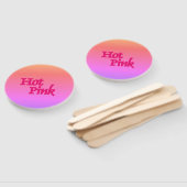 Éventails à main inversés rose chaud (Non-assemblé)