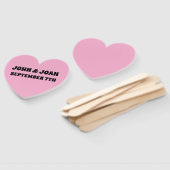 ÉVENTAILS À MAIN POUR MARIAGE ROMANTIQUE (Non-assemblé)