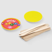 Éventails à main ronds pour programme de Baby Show (Non-assemblé)