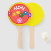 Éventails à main ronds pour programme de Baby Show (Devant et derrière)