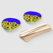 Éventails à main Tournesols (Non-assemblé)